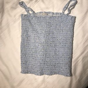 blue stretchy brandy tank top